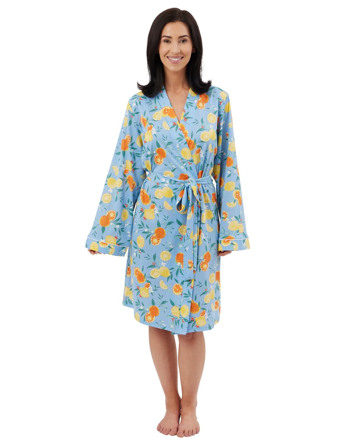Slumber Hut Lemon Fruit Wrap IN44340 Blue 8-10
