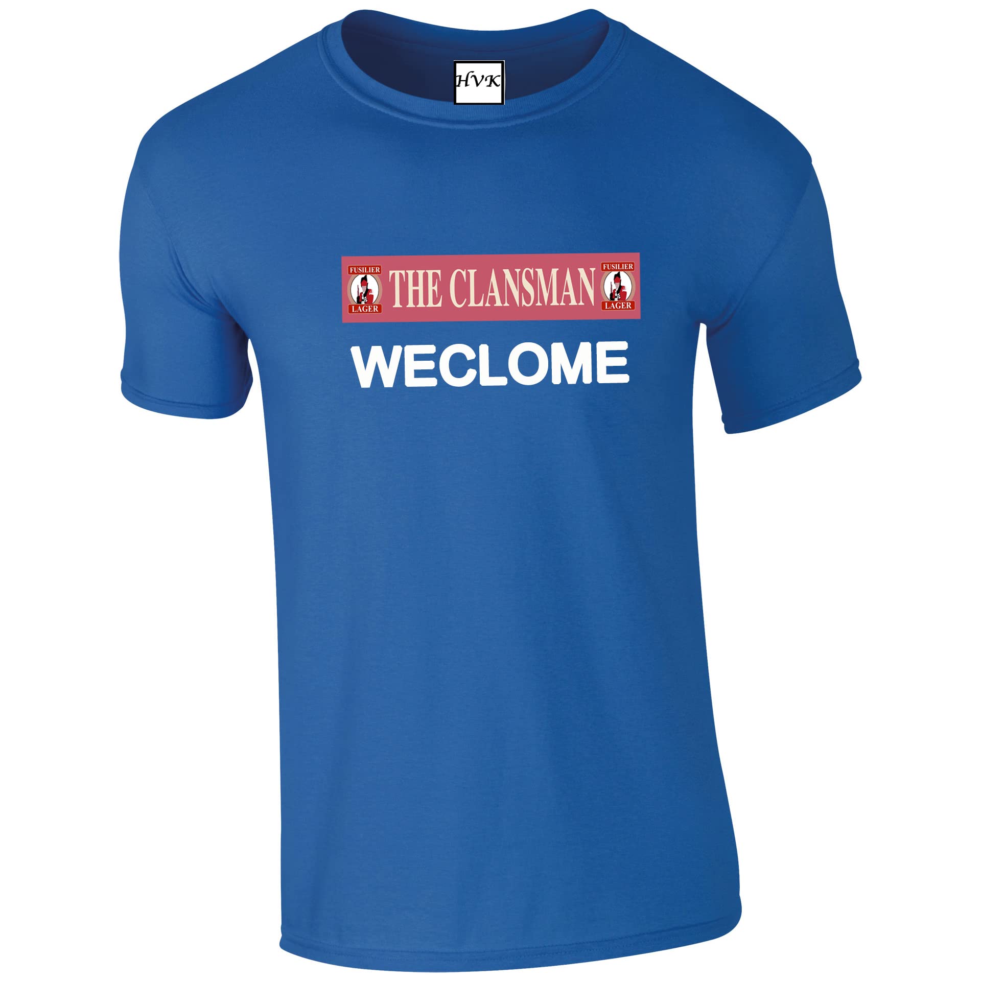 HiViz Kings Still Game WECLOME Printed T Shirt Craiglang (as8, Alpha, xx_l, Regular, Regular, Blue)