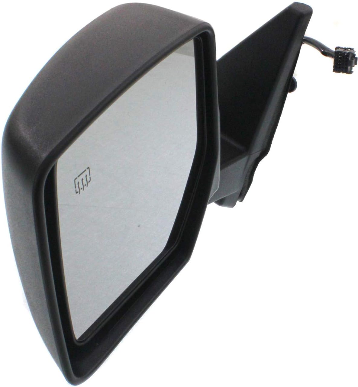 Compatible with 07-17 Patriot Rear View Door Mirror Power Heated Textured Black Left Driver Side