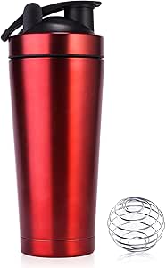 Premium Stainless Steel Protein Shaker,740 ml BPA-Free Leak Proof