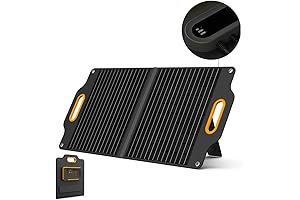 80 Watt Portable Powerness S120 Solar Panel with Patented LCD Digital Window