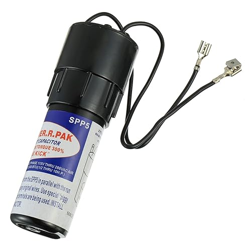 BOJACK Reemplazo del relé de condensador de arranque duro SPP5 115-288V CA Aumenta el par del compresor 300%, 12 a 10 H.P.