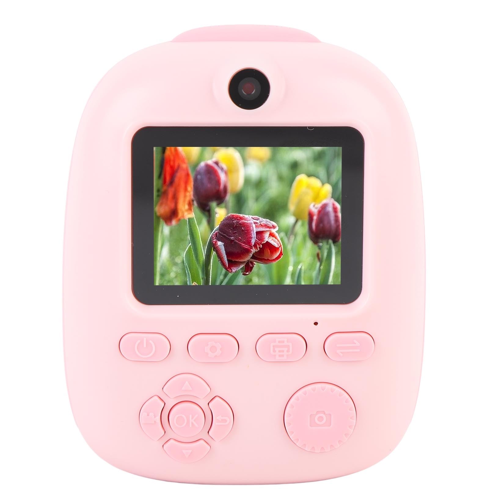 Instant Camera, 26MP HD Round Design Portable Instant Camera for Toddlers for Birthday Gifts (Pink)-image-18