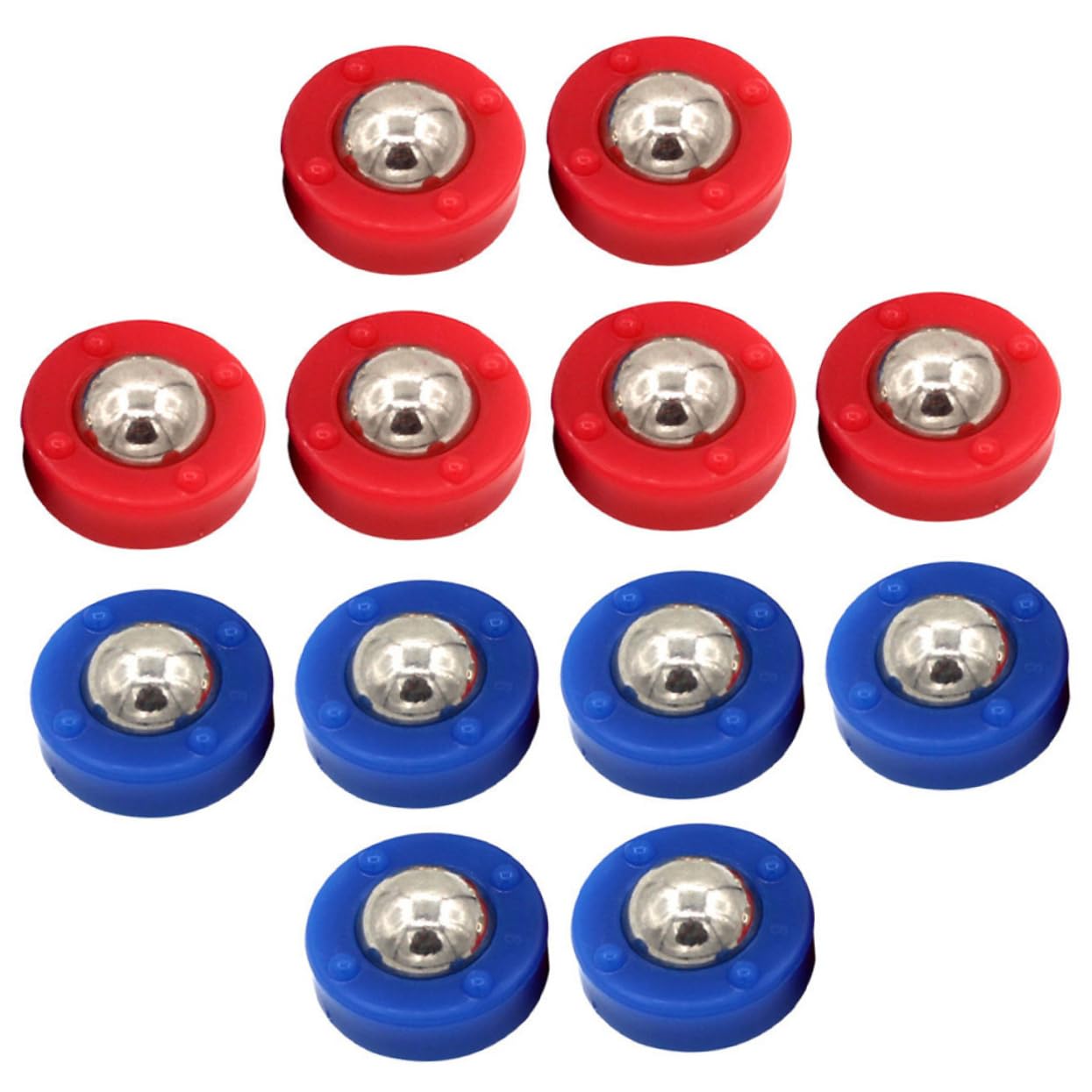 Generic 12pcs Tabletop Shuffleboard Desktop Accessories Soccer Stuff Free Sliding Beads Games Slider Beads Tabletop Game Accessories Soccer Toy Shuffleboard Wax Steel Game Supplies Ball