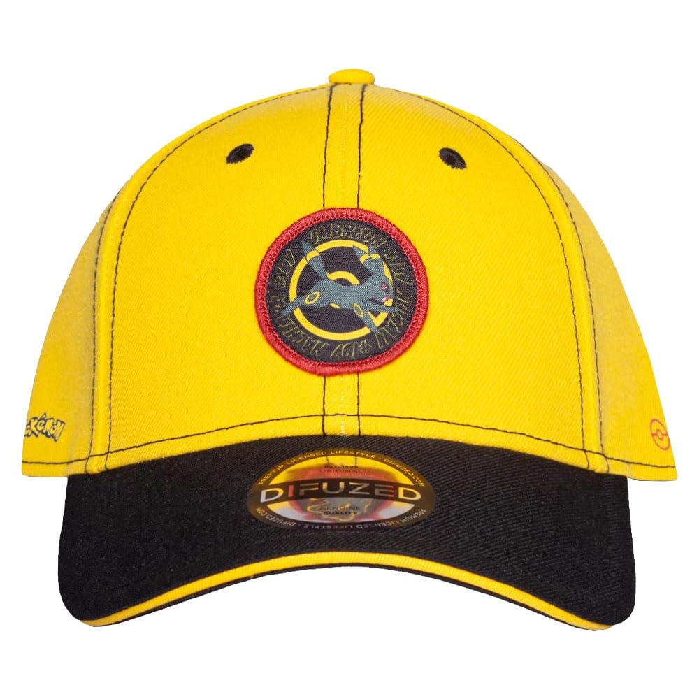 Difuzed Men's Yellow Pokemon Umbreon Snapback Baseball Cap One Size