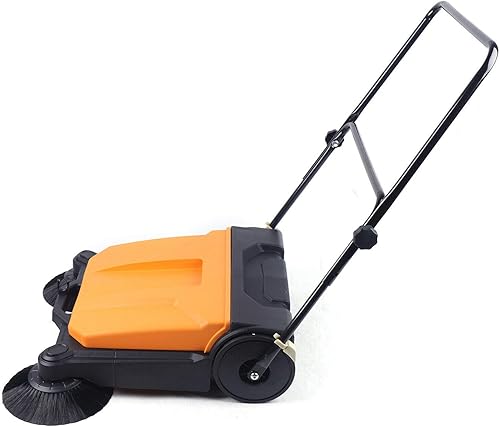 Barredora de barrido de mano Gdrasuya10 de 26 pulgadas portátil de limpieza silenciosa barredora para exterior e interior gran área de piso para
