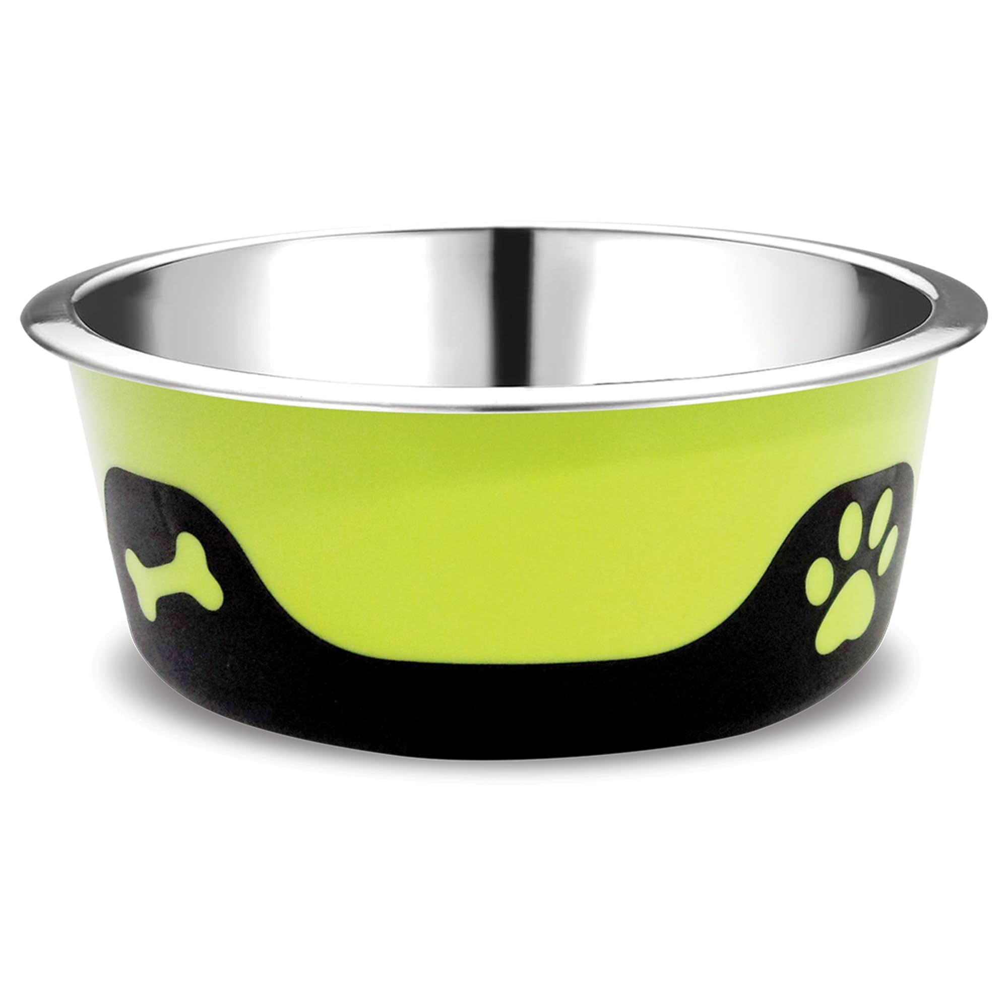 Thermocool Insulated Stainless Steel Pet Bowl - 64 Oz (XL) Non-Slip Feeding Dish Reduces Sliding & Spills, Keeps Water Cold & Food Warm, Dishwasher