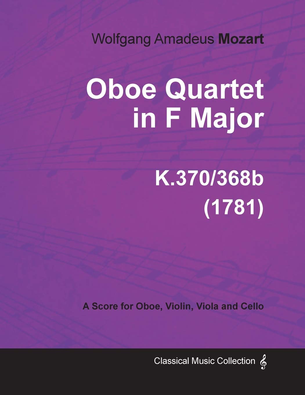 Quatuor pour hautbois en fa majeur K.370 partition d'étude soignée pour collectionneurs