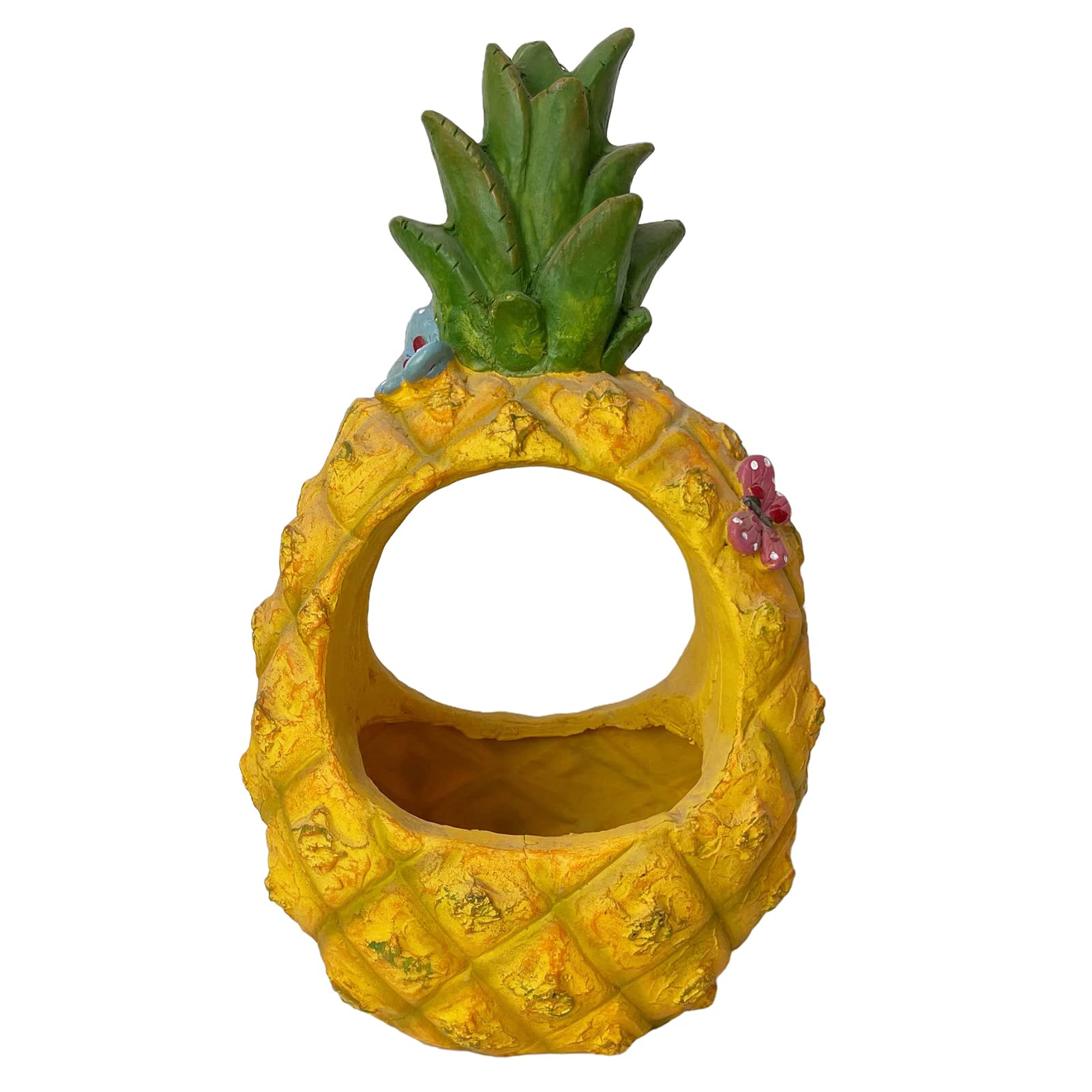 LTLCBBPineapple Fairy Decor, Creative Flower Pot Design Figurines Resin Sculptures for Christmas Yard Garden, Balcony, or Kids Bedroom Decorations