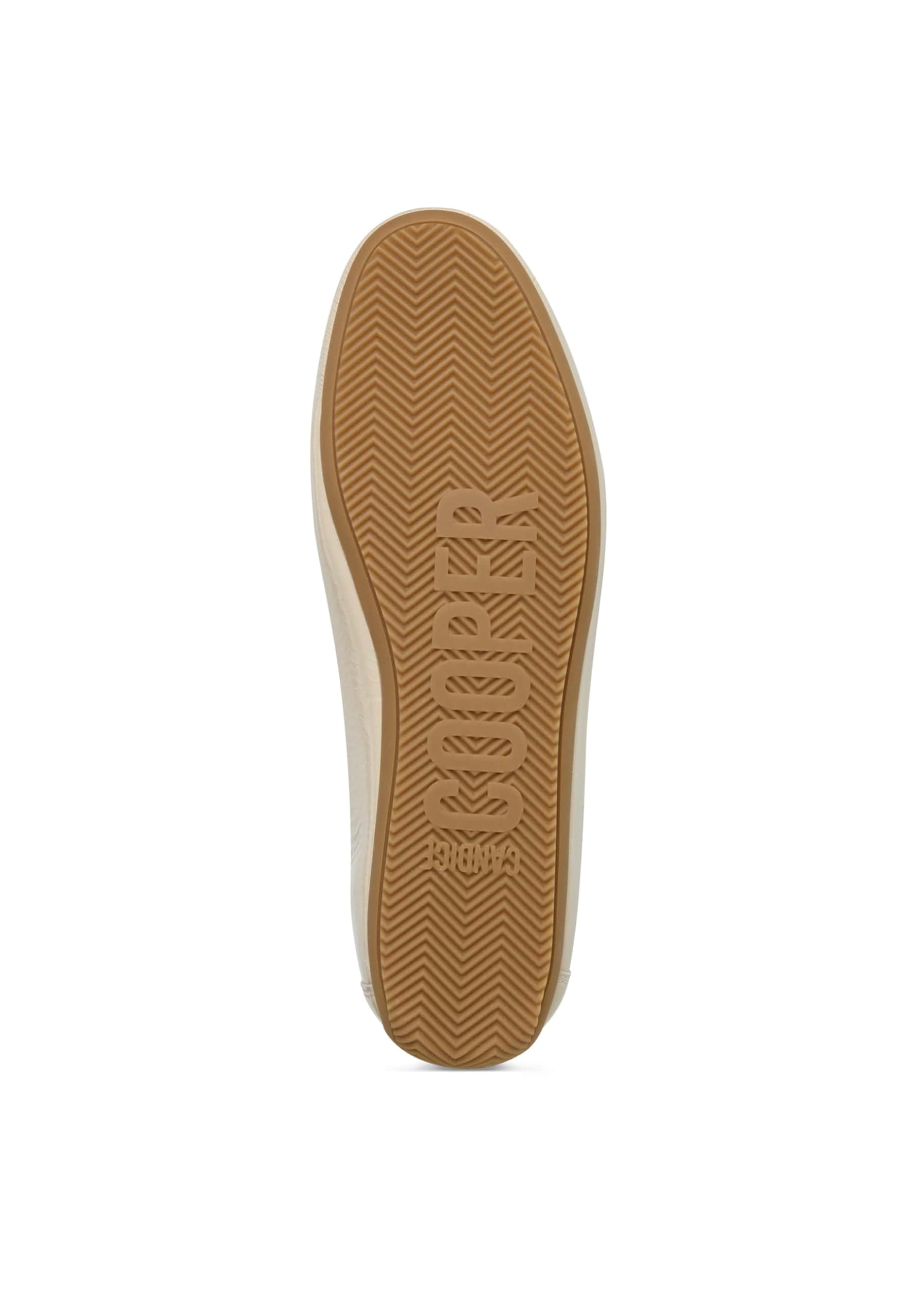 Candice Cooper Dafne Fur Crackled Patent Leather Ecru' Oxford planoMujer