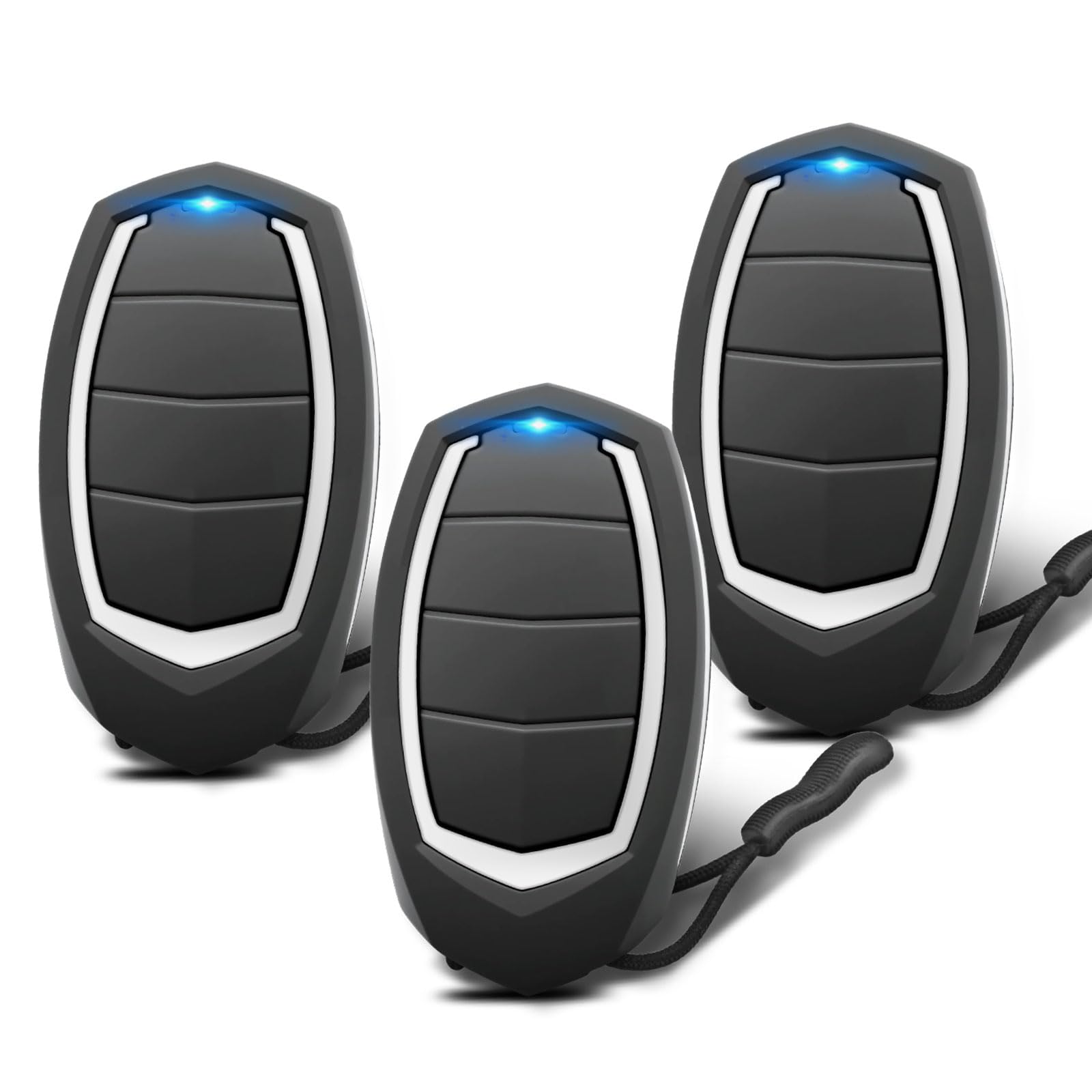 3 Piezas Mando Puerta Garaje Universal 433.92 MHz, 2 Mandos Puertas Automáticas con 4 Canales, Compatible con Motorline MX4SP, MXS4SP, MX5SP, RCM, DSM, Clonador de Código