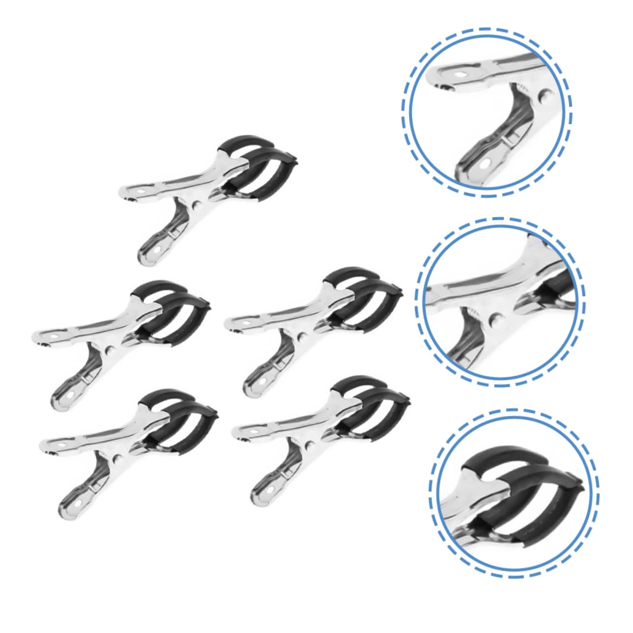 BESTonZON 15piezas Clips De Indentación Para Saxofón y Clarinete Herramientas De Reparación De Instrumentos De Acero Inoxidable Accesorios Duraderos Para Mantenimiento Musical