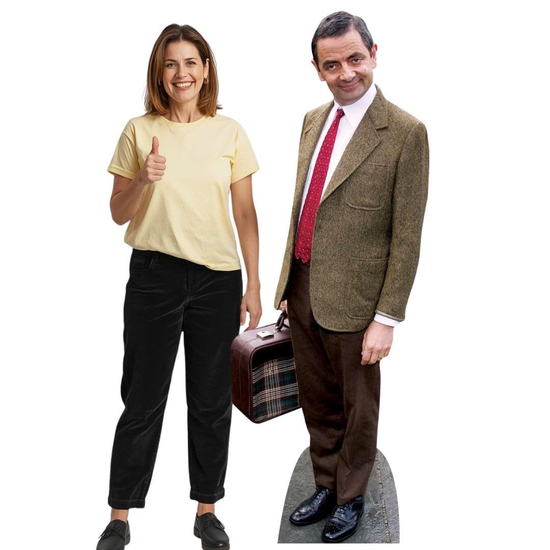 Rowan Atkinson Comedy Actor Cardboard Cutout 179cm Tall-Invite him to your Party