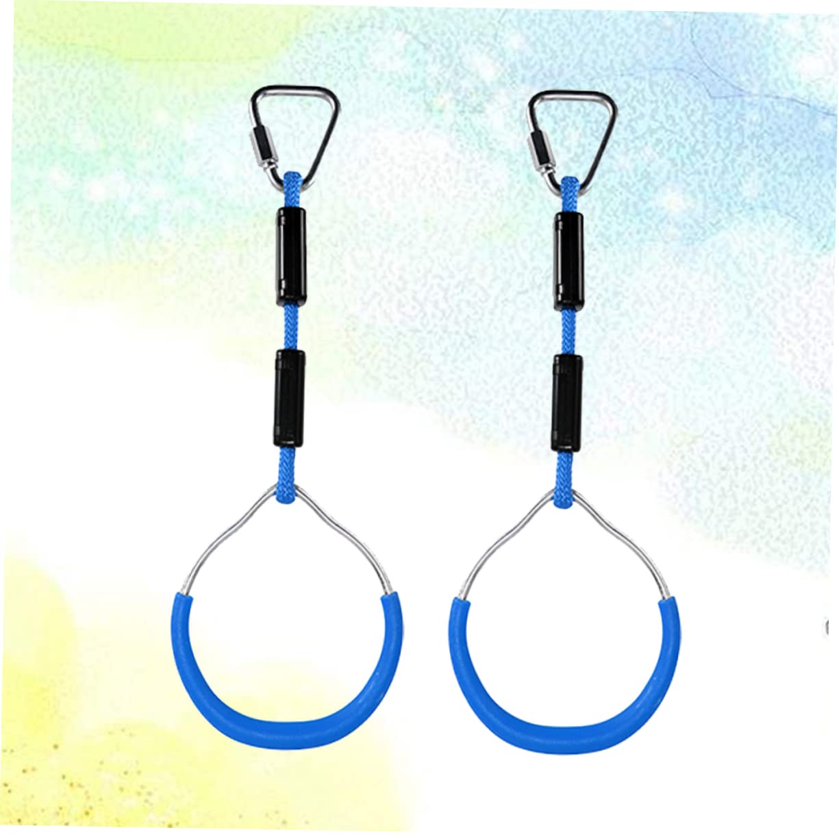 KICHOUSE Kids Gymnastic Ring Set Playsets for Backyard Swing Indoor Climbing Ring for Children Toddler Swing