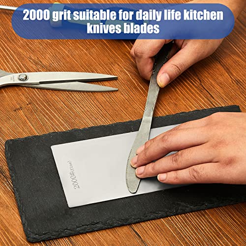 3 Pieces Diamond Sharpening Stone Diamond Knife Sharpener Plate Honing Whetstone For Kitchen Sharpening Dull, Blunt Or Tired Edges (1000/ 2000/ 3000 Grit) #TOP3
