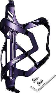Corki Corki Cycles Heavy Duty Bike Water Bottle Holder, Lightweight Purple Water Bottle Cage Shockproof Design for Road Mountain Gravel Bikes, Holds 18-30 oz, 1-Pack Aluminum Alloy