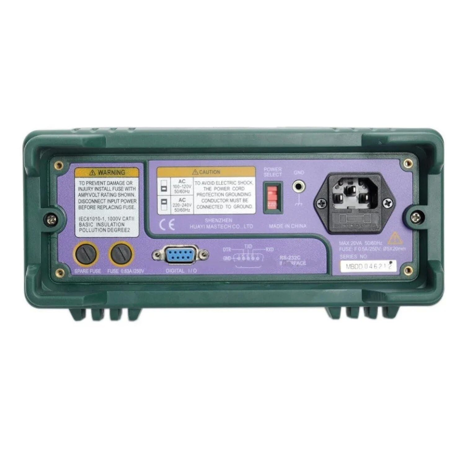 MASTECH MS8040 MS8050 Tisch-Multimeter 22000/53000 Zählungen AC DC Spannung Strom Auto Bereich Tischmultimeter True RMS Tiefpassfilterung mit RS-232 Schnittstelle (MS8050)