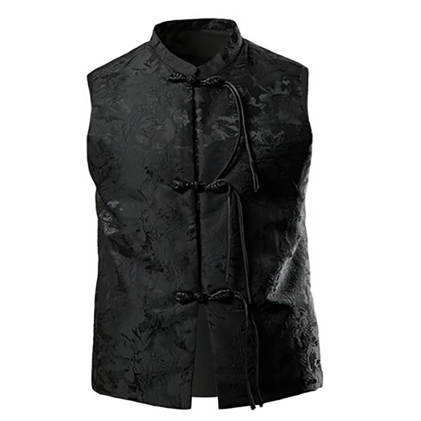 Chaleco tradicional de kung fu con cuello alto y acabados premium 6