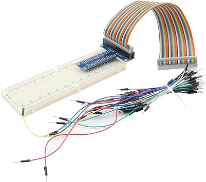 T-Type GPIO Expansion Board Kit T-Type Expansion Board with Breadboard and GPIO Cable for Raspberry Pi1 B+ / 2 B / 3 B Fittings