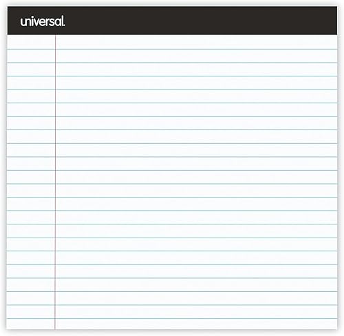Miniatura 5 de Universal 30630 Bloc de escritura a rayas premium, blanco, 8 12 x 11, legalancho, 50 hojas, 6 blocs (Unv30630)