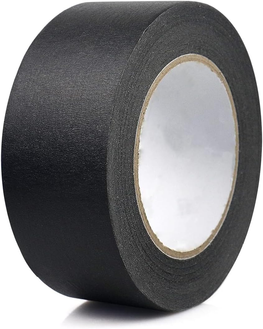 ZALUJMUS Multi-Surface Premium Masking Tape, Decorating Painters Tape for Artist Indoor 30m*5cm, Black (1)