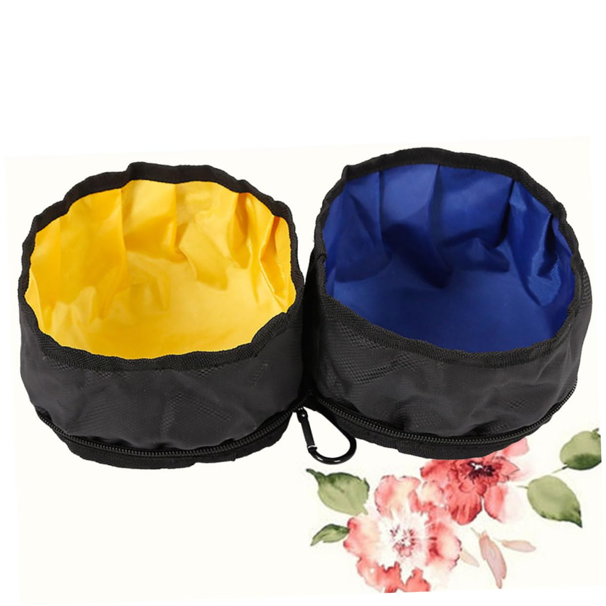 YARNOW 2 Pz Ciotole Doppie Per Animali Domestici Ciotole Impermeabili Per Cani Pieghevoli Per Animali Domestici Tazza Espandibile Pieghevole Viaggiare Prodotti Per i Piega