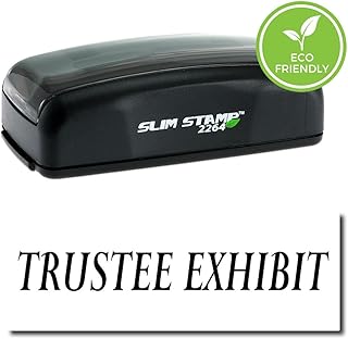 Pre-Inked Trustee Exhibit Stamp (Black Ink)