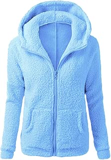 Womens Jacket Sale,KIKOY Winter Warm Wool Hooded Zipper Cotton Coats Outwear - coolthings.us