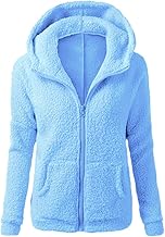 riou Chaquetas de Felpa Suave para Mujer Cálida Cremallera Abrigo con Capucha Casual Suéter Ligero y Cómodo Sweatshirt Hoodie Talla Grande Rapa Mjuer Invierno 2024 Blusas Tops
