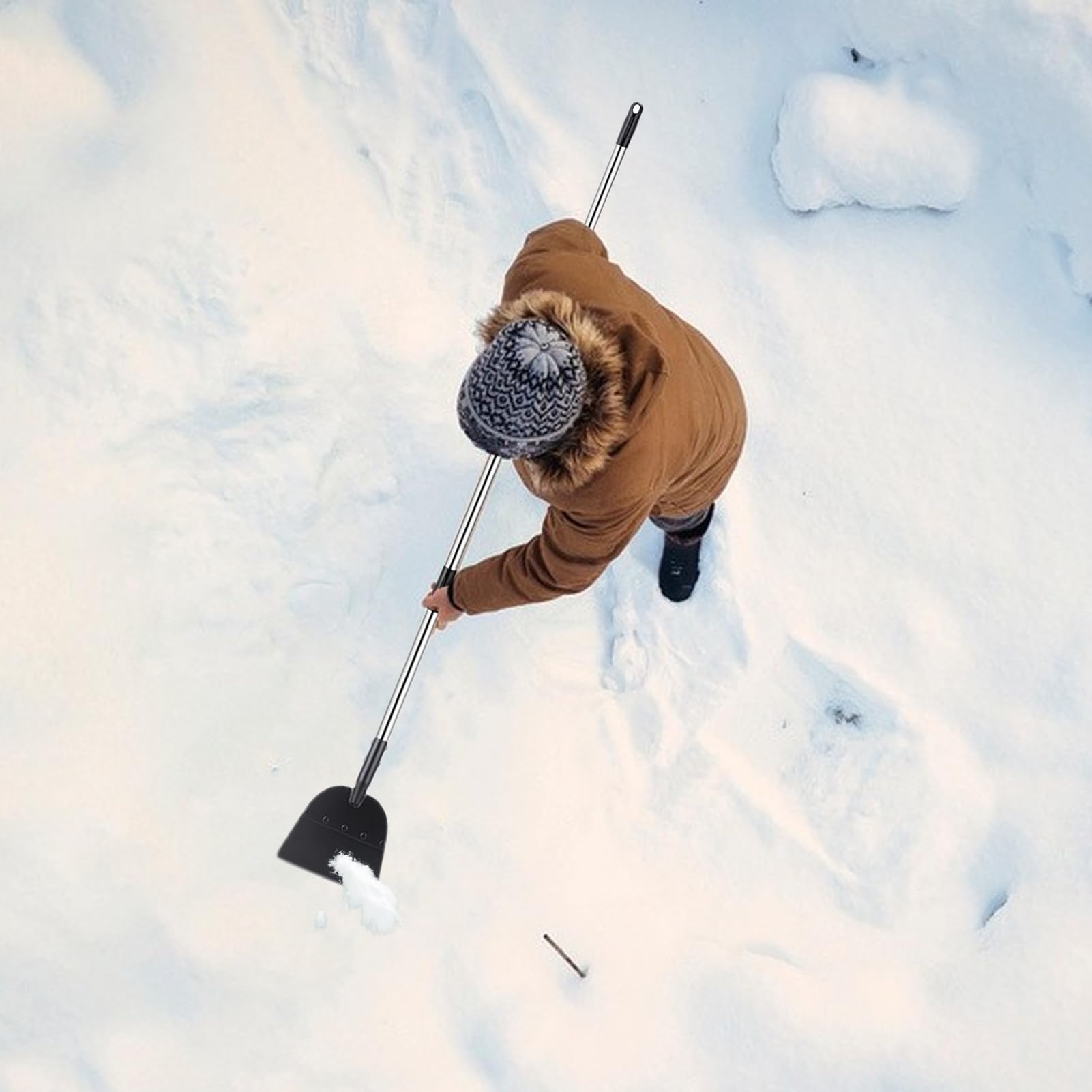 Pala per Neve Raschiatoio Resistente Per Diserbo | Raschiatore Neve e Ghiaccio Adatto A Terrazza Balcone Paesaggistica Portico Patio Prato Cortili Cortile Posteriore Passaggio