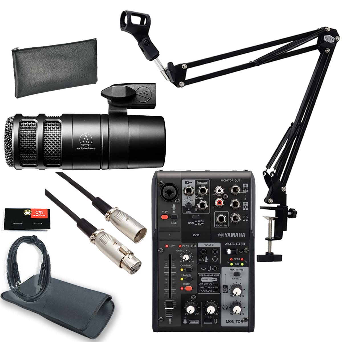 Amazon.co.jp: YAMAHA / AG03MK2 BLACK AT2040 [ATL458Aケーブル] PC 