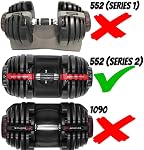 Inner Endcap and Weight Guard Tab - Replacement for Bowflex SelectTech 552 (Series 2 Only) Adjustable Dumbbells