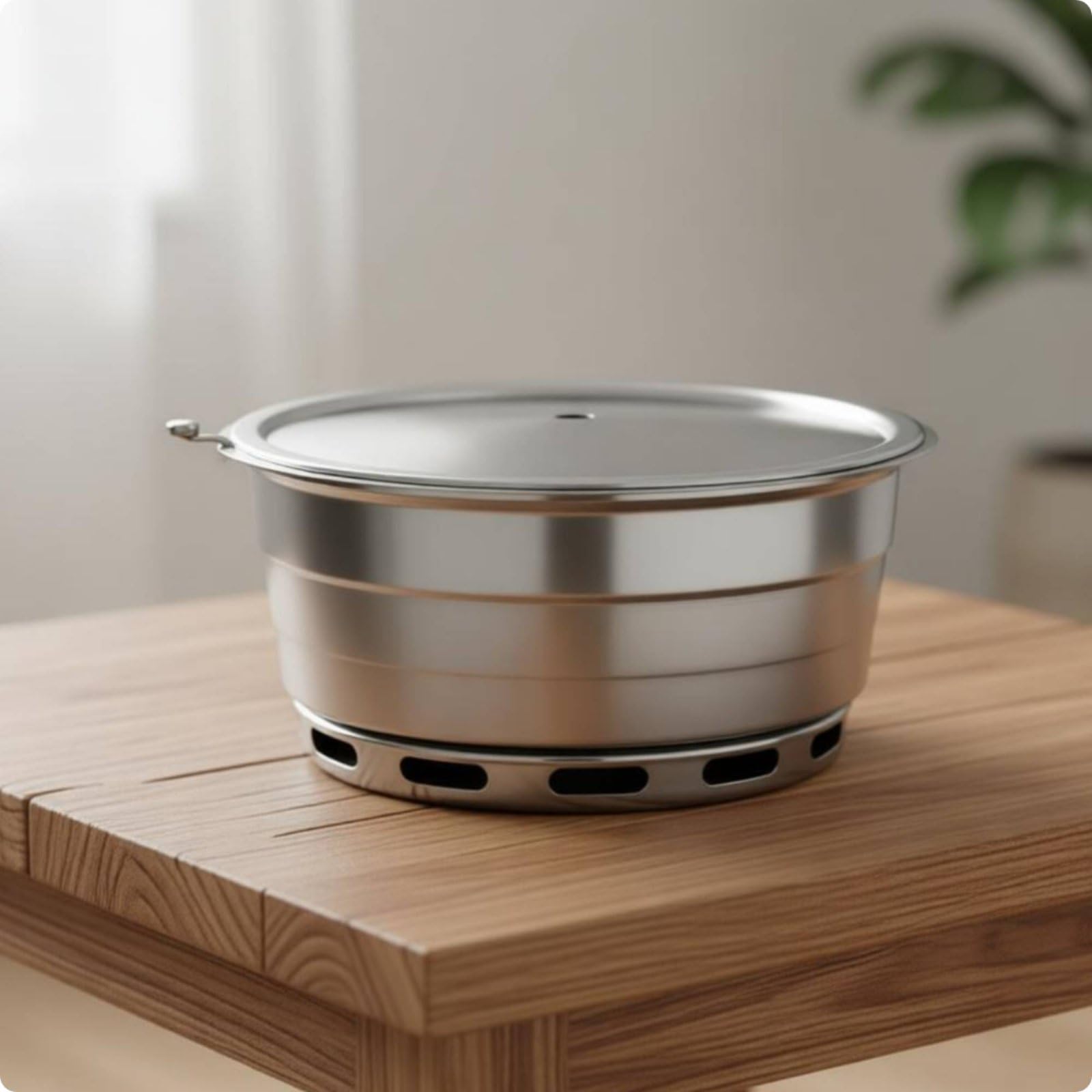 Commercial Grill Pan Piastra Barbecue Rotonda Griglia Multifunzione Cottura Intensa Valvola Precisa Acciaio Inossidabile Durevole Adatta per Casa Feste Campeggio, Large Upper Rack