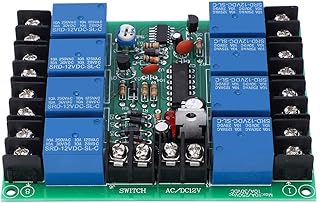 Power Time Sequence Board 8-Channel QF-S10-8 0.2-4S Adjustable Delay Relay Board Time Sequence Module Electronic Components