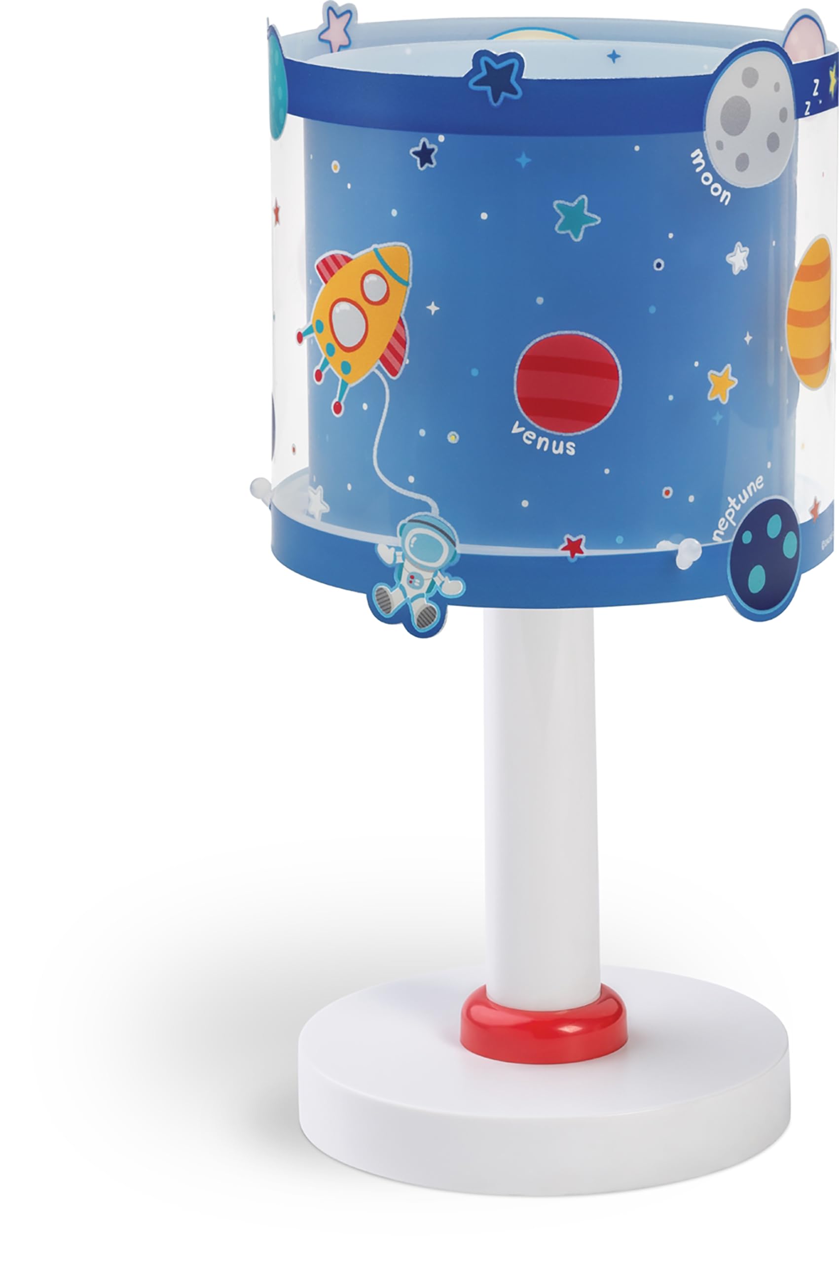 Dalber lampe de table enfant Planets planètes système solaire, Bleu