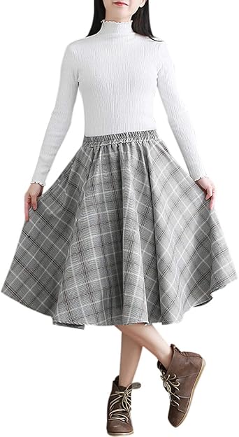 gingham skirt school