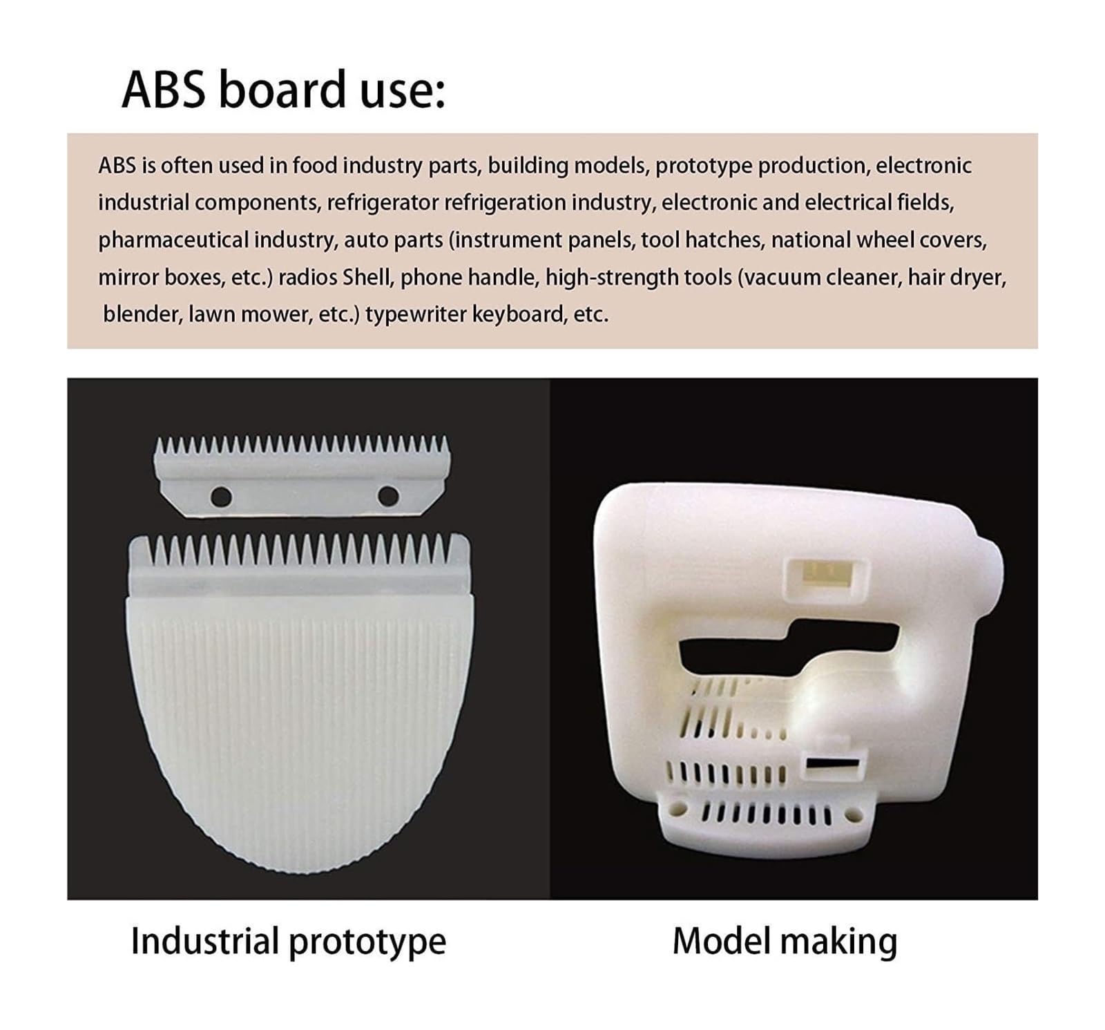 Barre di tubi di plastica, 4 fogli di ABS bianco da 0,5-5 mm for modellismo 7,9 x 11,8 pollici(Thk 2mm)