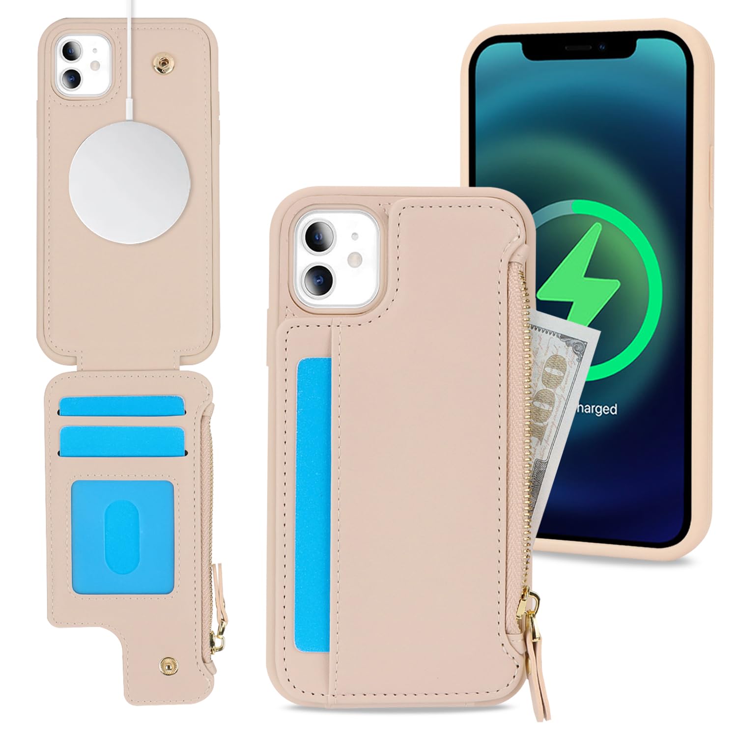 SailorTech Handyhülle für iPhone XS Max Etui mit Kartenfach,