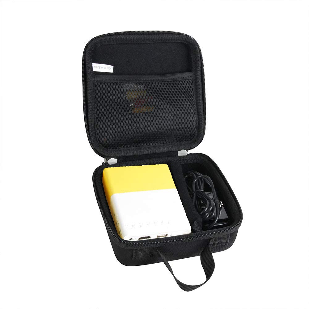 HermitshellHard Travel Case for Meer YG300 /Artlii 2020 New Pocket Projector/Fosa Mini Portable LED Projector (Size 2)