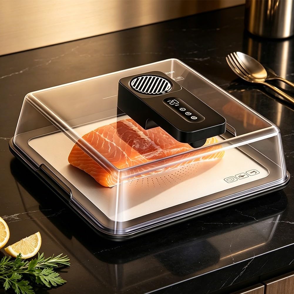 Alu-Auftauplatte Elektrisch Fleisch 40 Min Timer(Black)