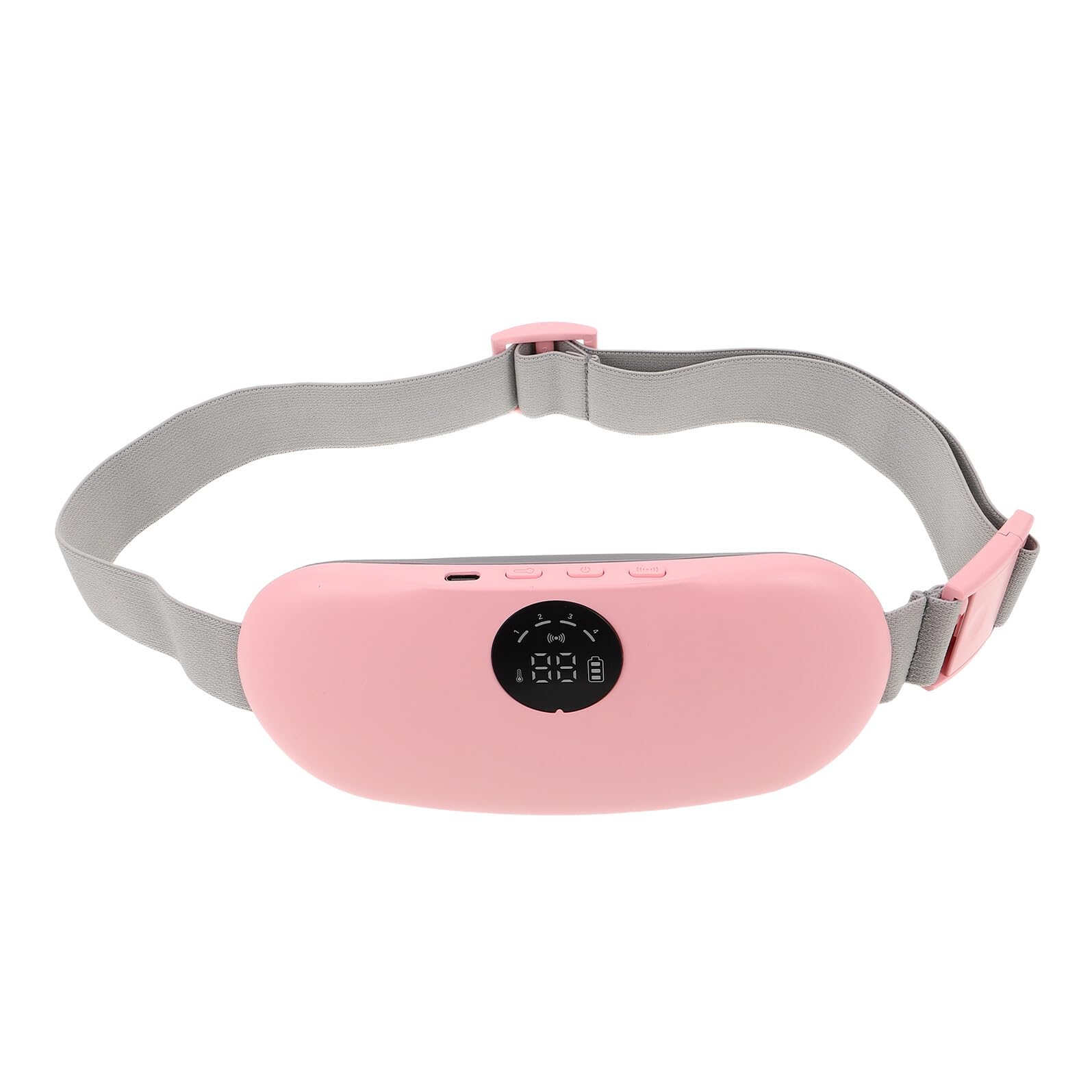Hemobllo Cinturón Térmico Menstrual Recargable Con Calor Rápido y Masaje Vibratorio Para Cólicos, Soporte Portátil Para Abdomen y Espalda Durante El Período Para Mujeres