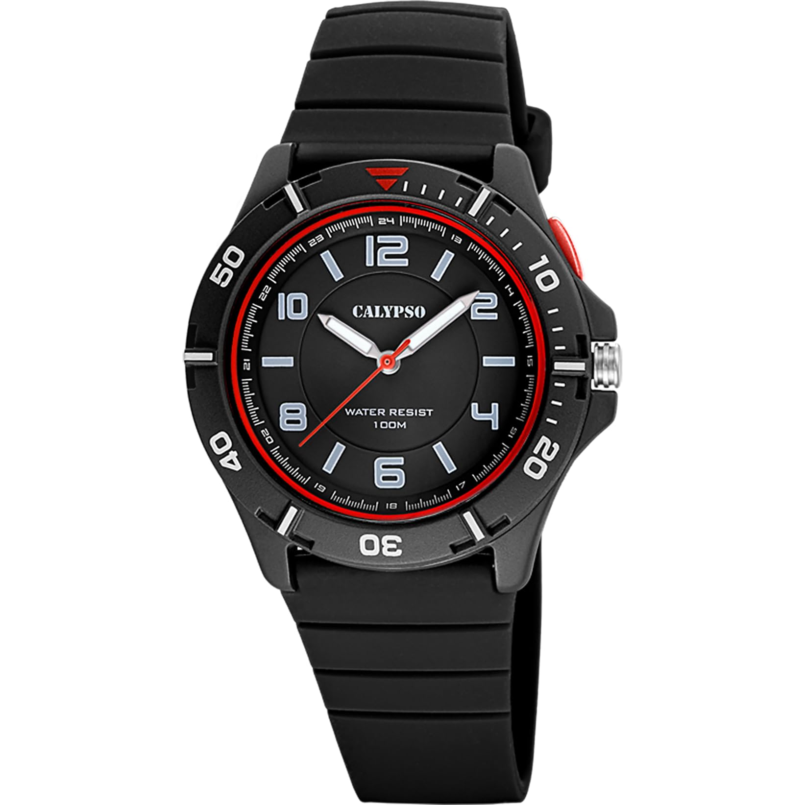 Calypso Montre Homme Analogique en Caoutchouc Noir