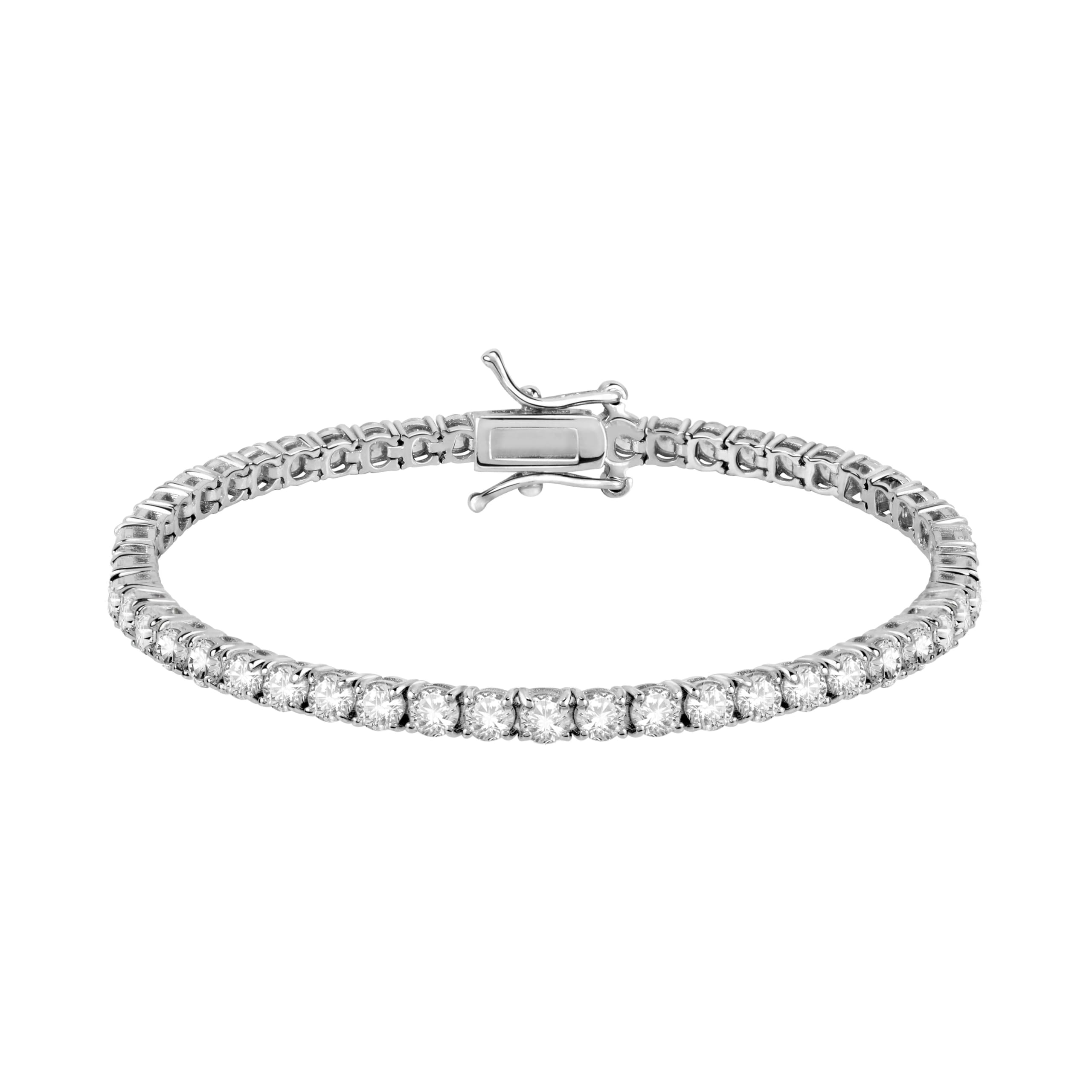 Bluespirit B-TENNIS Bracciale Donna in Argento 925, Zirconi - P.25E705000100