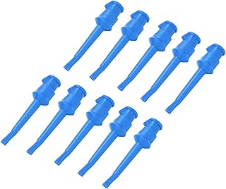 Gancho de Teste, 10pcs Multímetro Grampo de Gancho de Teste Teste Rápido 30Vac-60Vdc 10A Isolamento para Teste de Tensão para Teste de Circuito de Rotina azul