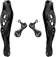 Vista 137 de Detroit Axle - 4 brazos de control traseros para Ford C-Max Focus Mazda 3 5 Volvo C30 C70 S40 V50, 4 brazos de control superior e inferior