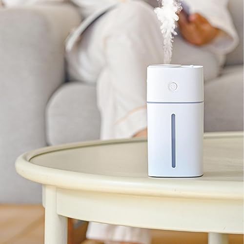 Miniatura 9 de TOPINCN Mini Humidifier, USB Personal Desktop Humidifier Top Fill Design for Car Office Room Bedroom, Portable Small Cool Mist with Ambient Night