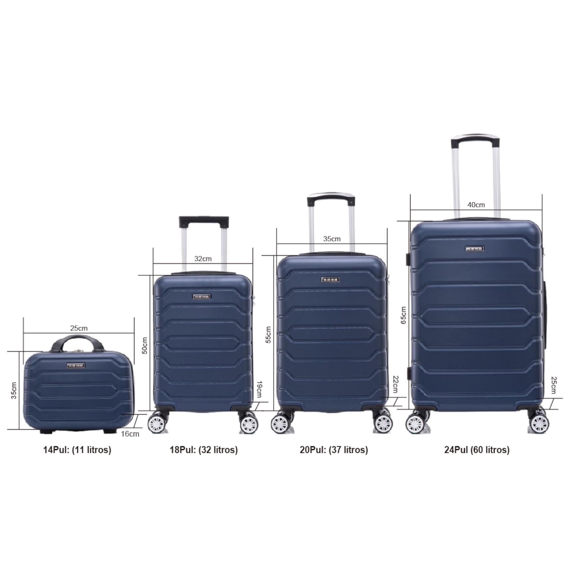 Mi Ko Mi Ka Conjunto de Maletas de Viaje Elegantes: Carcasa Ligera de ABS, Cerradura Numérica, 4 Ruedas Giratorias 360°, Asa Telescópica de Aluminio | Juego de 3 o 4 Maletas (8002, Lila Azulado)