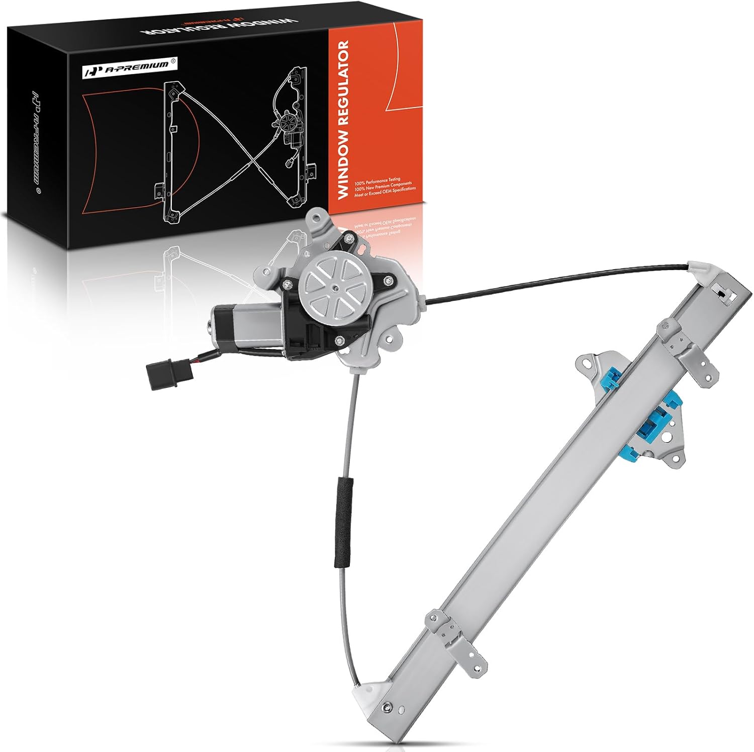 A-Premium Power Window Regulator with Motor Compatible with Mitsubishi Outlander 2003-2006 Front Driver Side