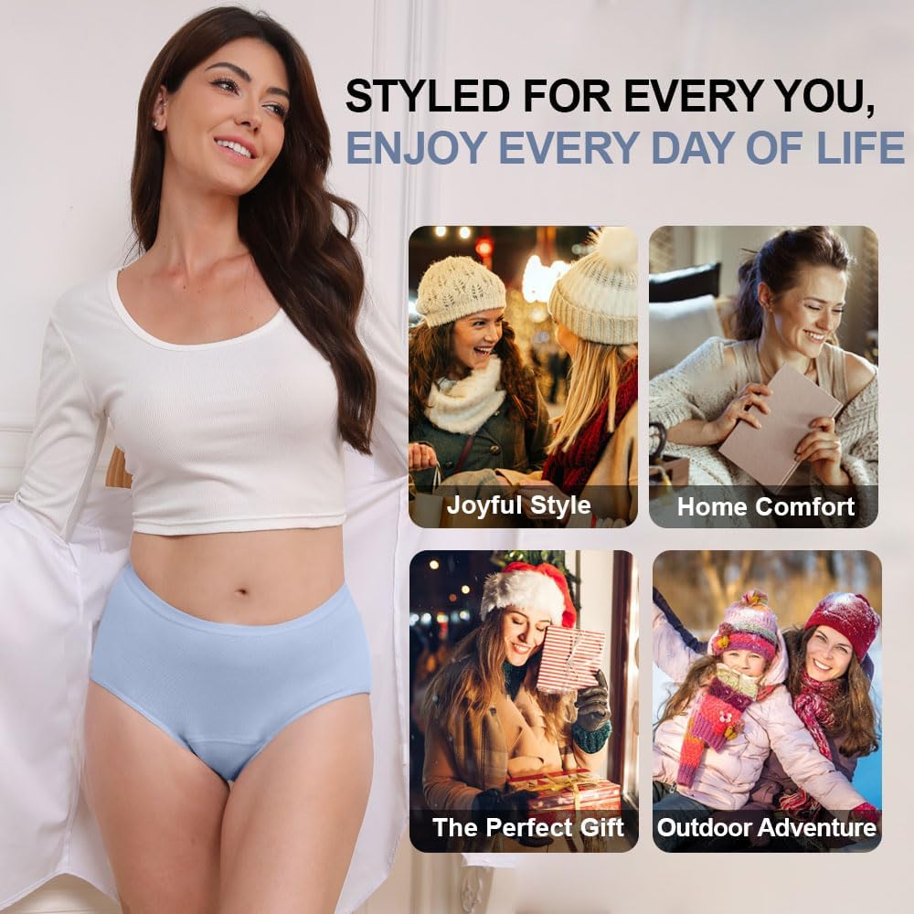 Battewa Women’s Cotton Underwear Breathable Everyday Underwear for Women Soft OEKO-TEX Certified Panties Comfortable Fit - Image 5