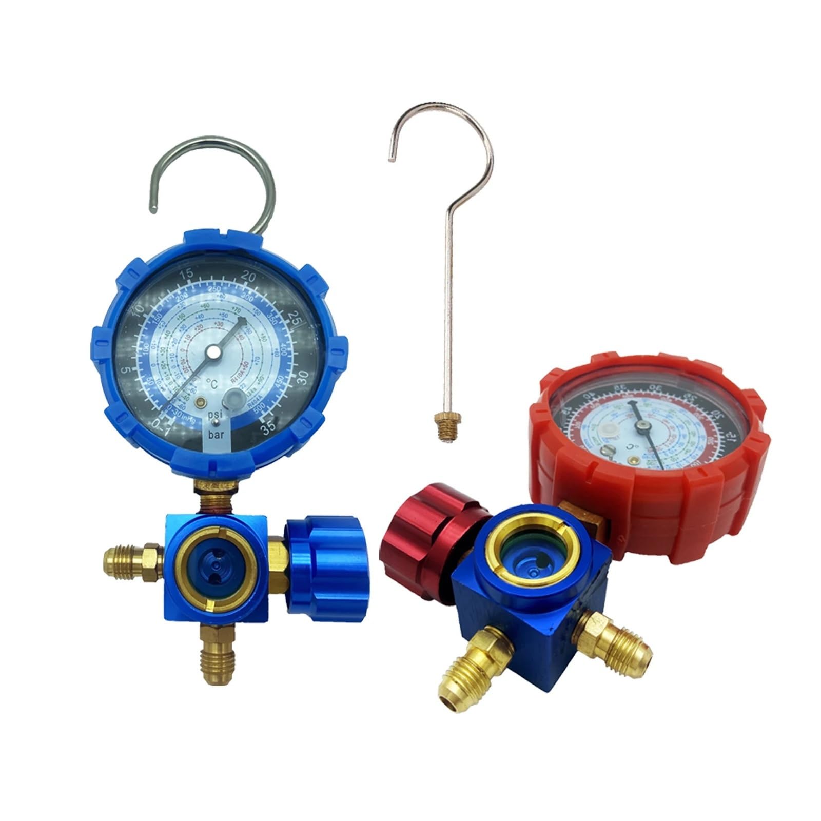 Medidor de presión baja y alta de refrigerante de aire acondicionado for R410A R134A R22 R404A A/C herramienta de carga de refrigerante de diagnóstico Verificación de diagnóstico(HIGH pressure)